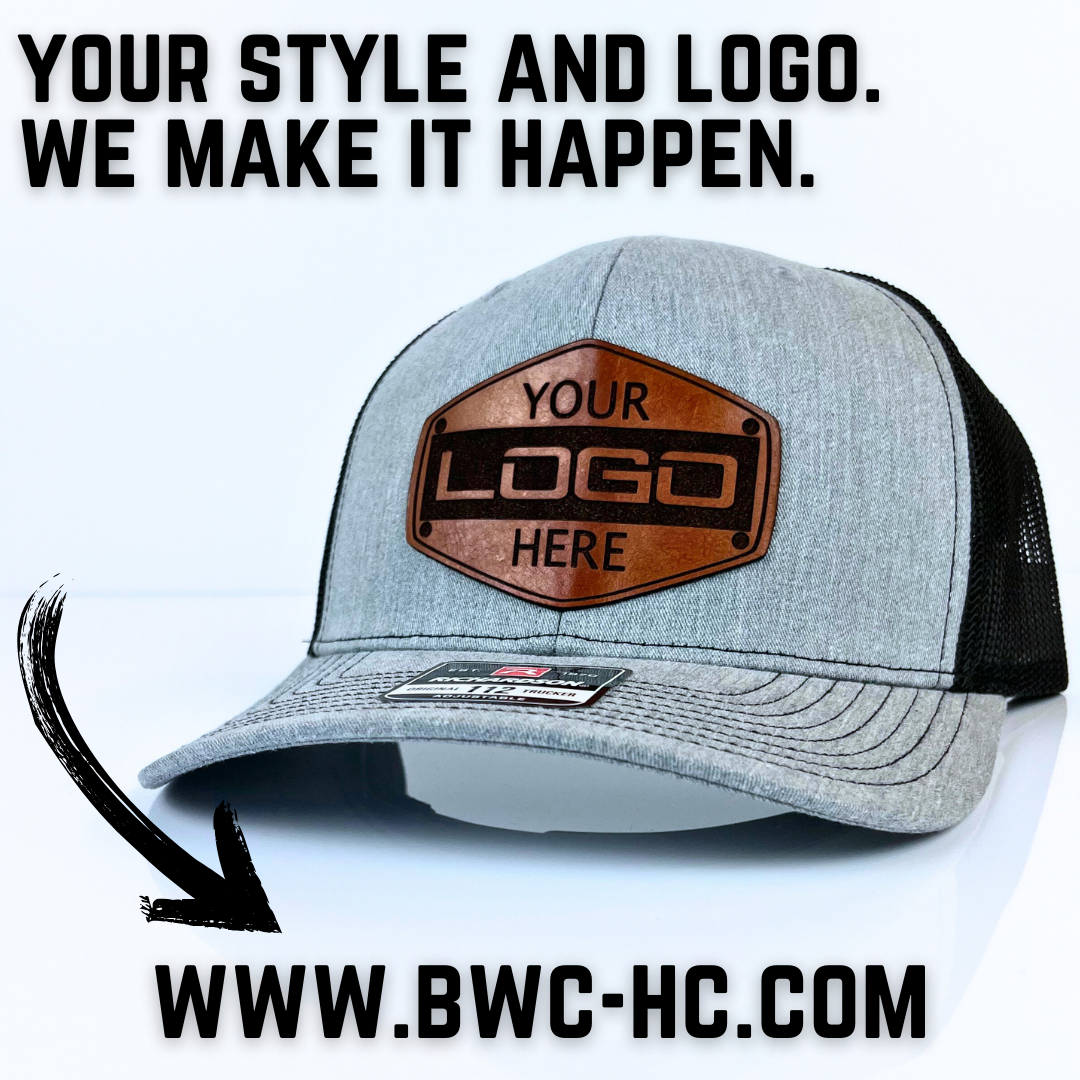 Custom Leather Patches - BWC Hat Company